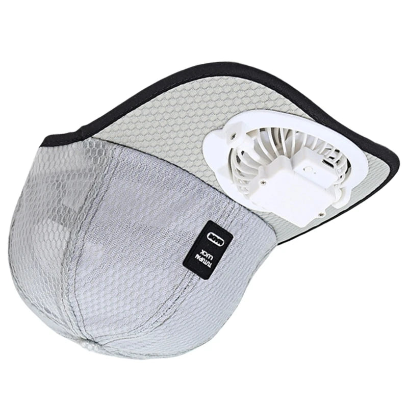 Breathable Baseball Hat for Unisex Sunshade with Fan Adjustable Beach Hat with Fan Unisex Adult Sports Hat Outdoor