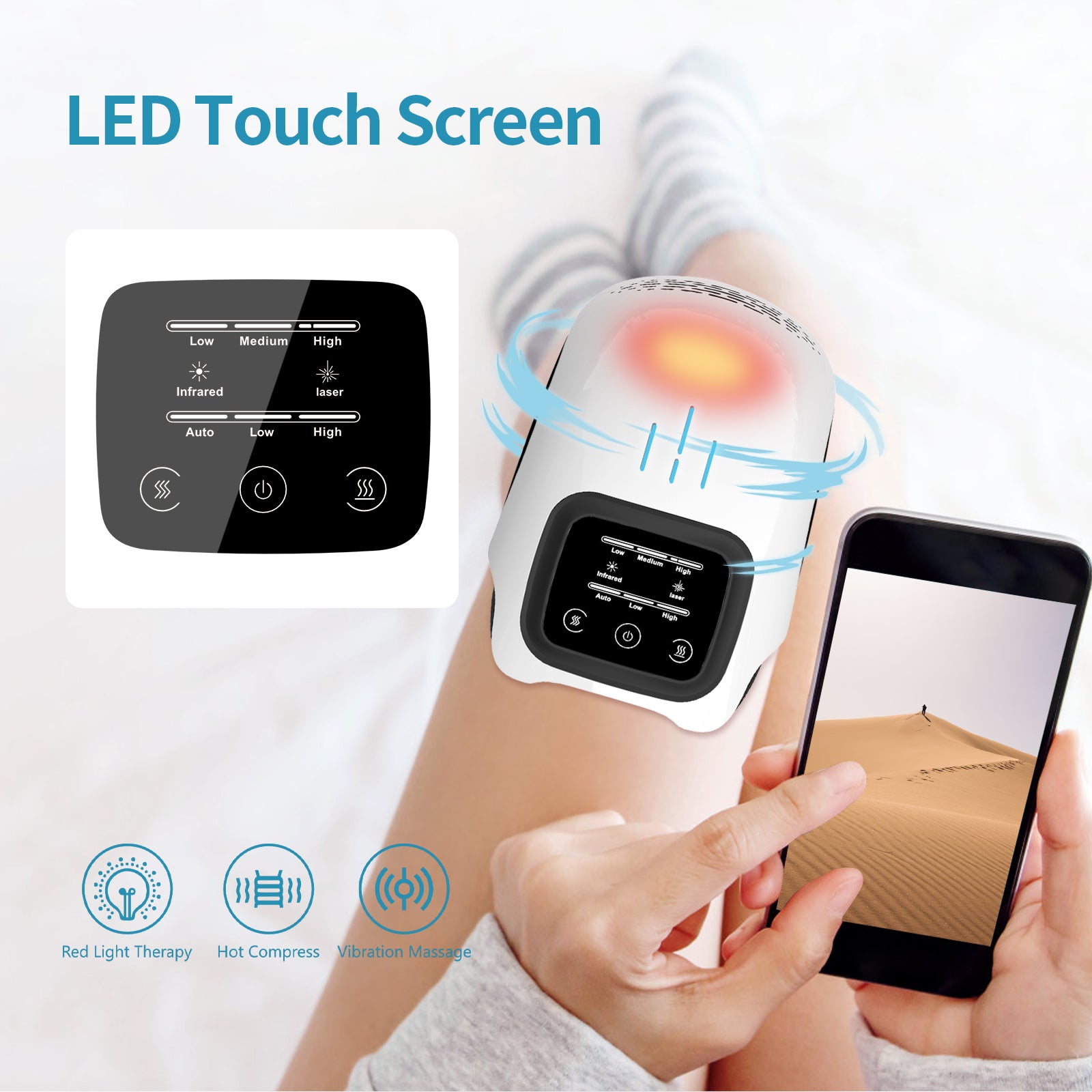 Smart Heated Knee Massager